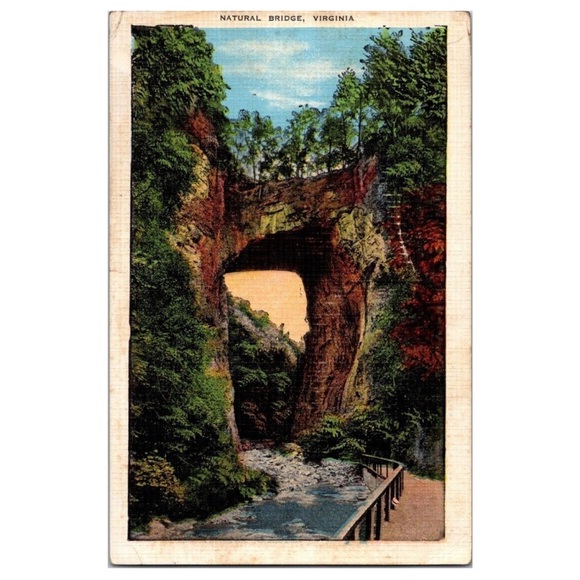 Natural Bridge Virginia Postcard - Picture 1 of 2